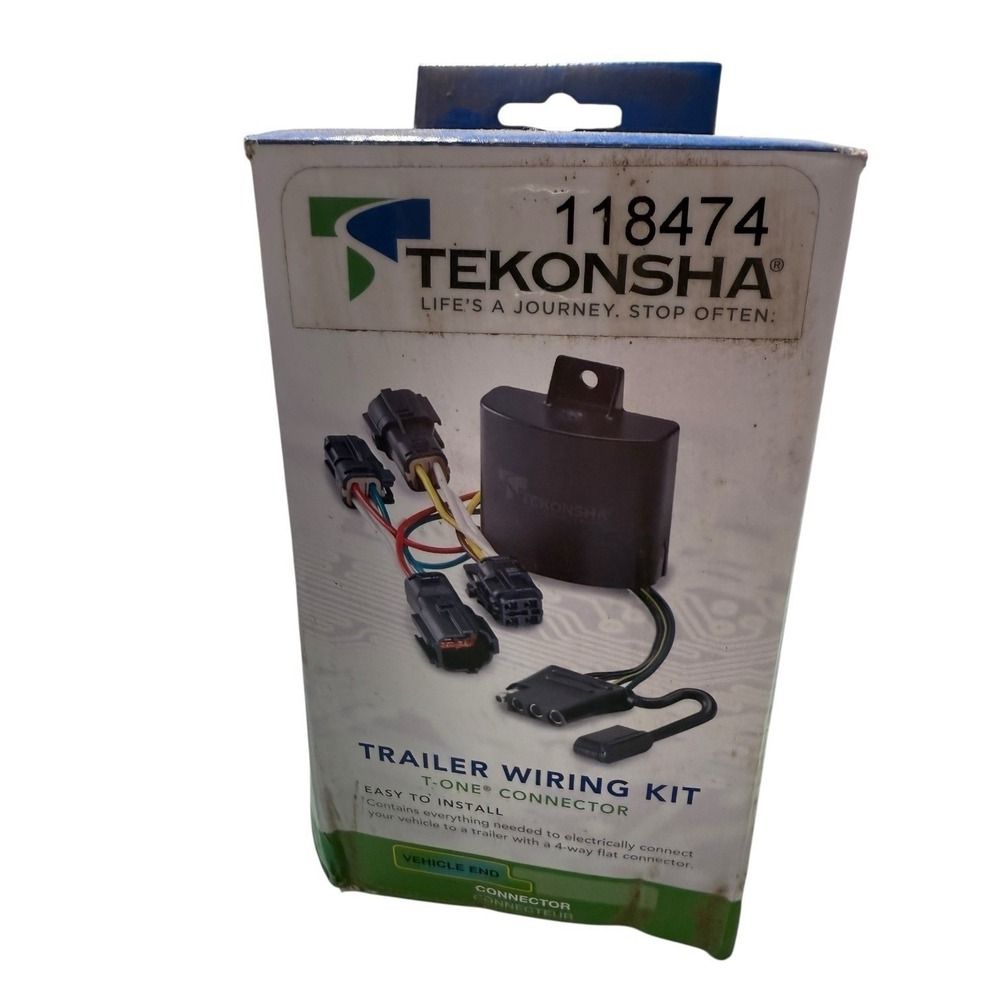 Tekonsha 118474 Trailer Wiring Kit T-One Connector Dodge Journey 4-Way Flat